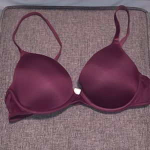 MAROON color “PINK” Wear Everywhere Push-Up bra